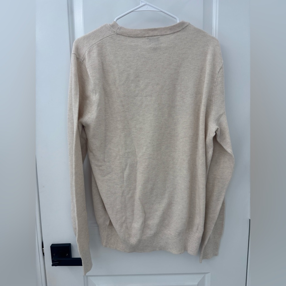 J Crew Cotton piqué-stitch crewneck sweater men’s - Picture 9 of 9